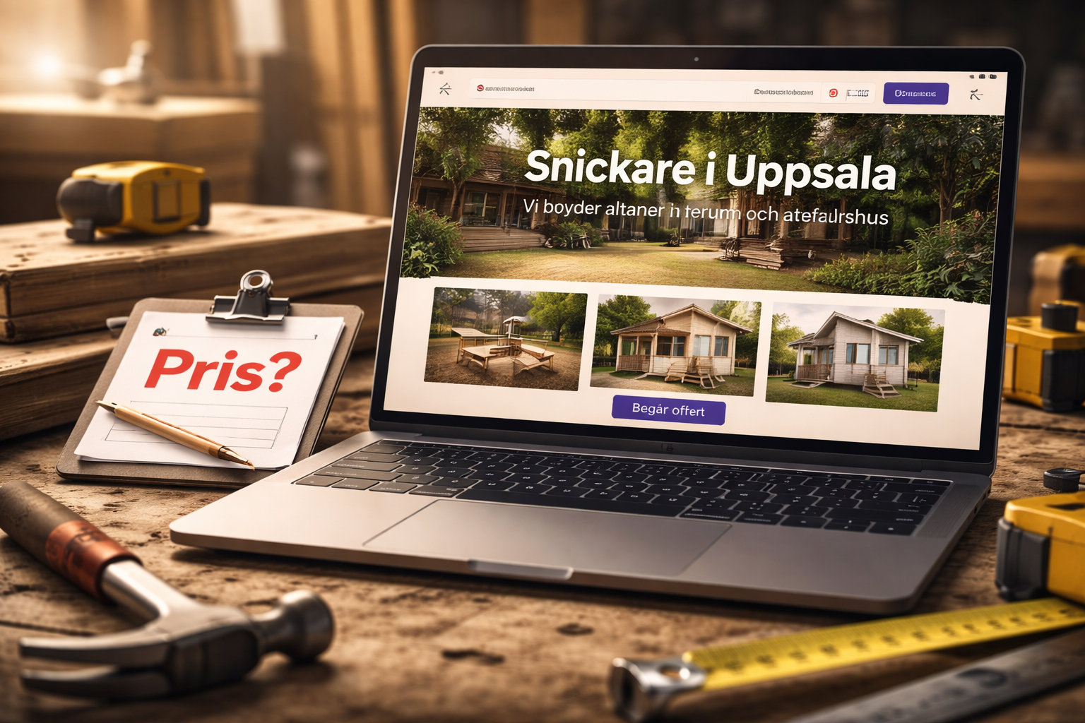 Vad kostar en hemsida för hantverkare 2026?