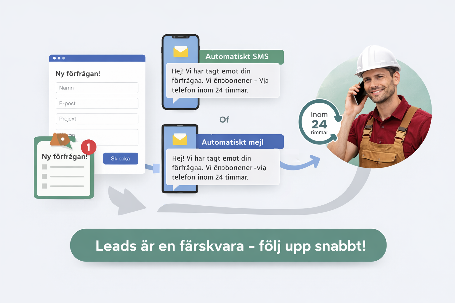 Därför är snabb uppföljning av leads avgörande för byggföretag