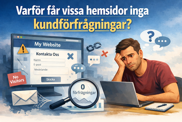 Varför får vissa hemsidor inga kundförfrågningar?