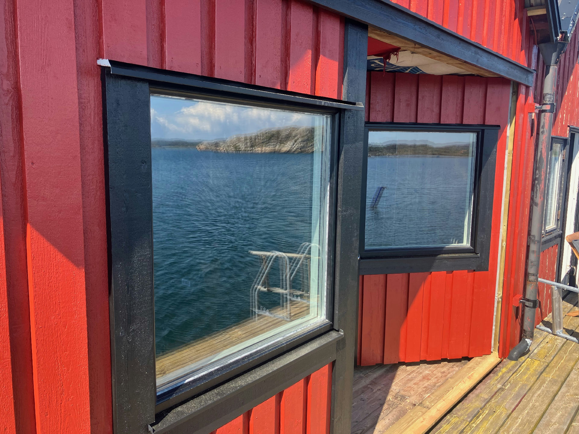 Fönsterbyte vid havet