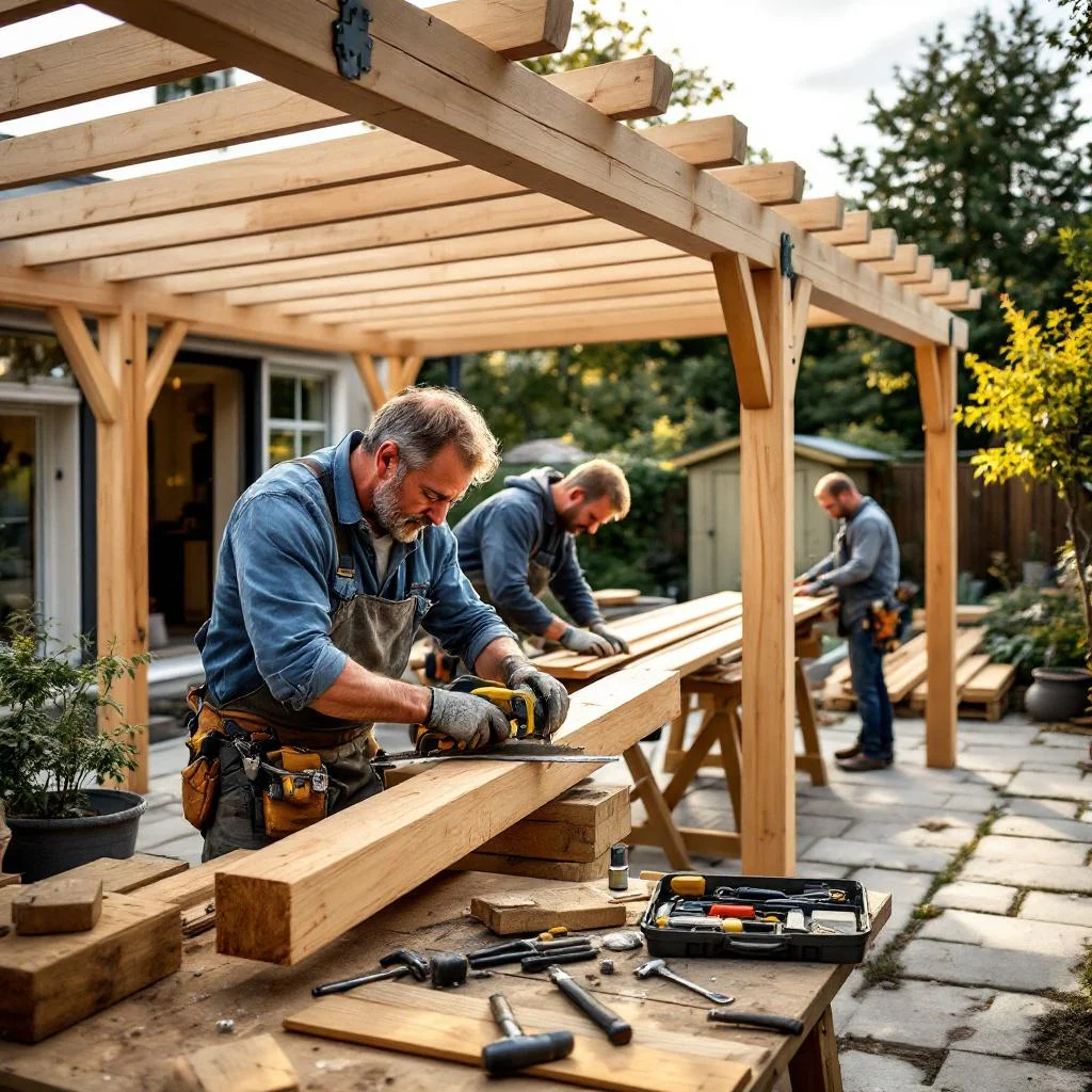 Pergola, Avskärmning & Förråd